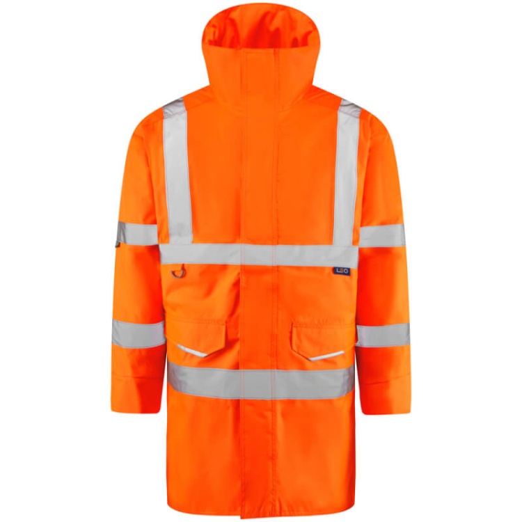 Leo Workwear A01-O TAWSTOCK Leo EcoViz 4K Baffle Lined Anorak